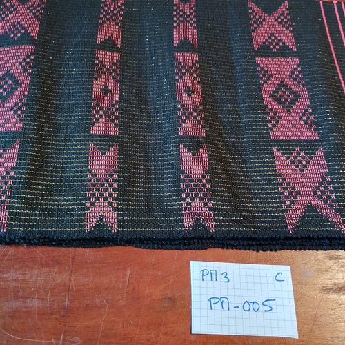 Pm3-005 - véritable bande de pagne manjak tissé coton