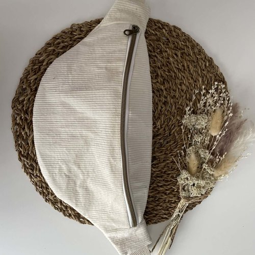 Sac banane en velours fait main