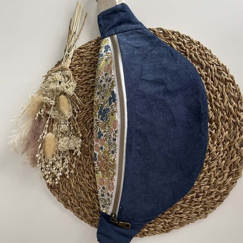 Sac banane en velours fait main