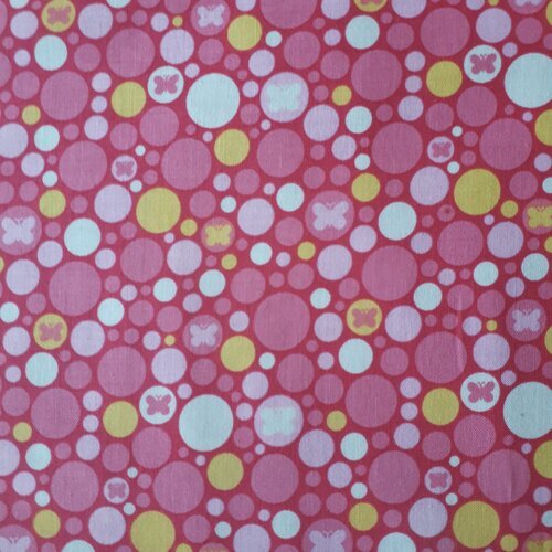 Tissu patchwork  - papillon  - coupon 45 x 55 cm
