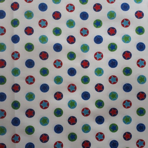 Tissu patchwork  - etoiles - coupon 45 x 55 cm