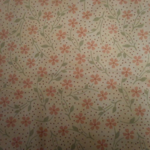 Tissu patchwork - petites fleurs - dandelion girl -  coupon 45 x 55 cm
