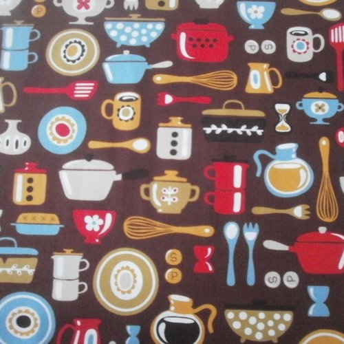 Tissu patchwork - mod kitchen - coupon 45 x 55 cm