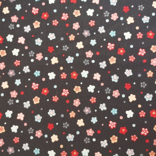 Tissu patchwork - sakura ditzy flower - coupon 45 x 55 cm