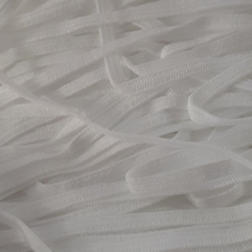 Elastique plat - 4mm - blanc