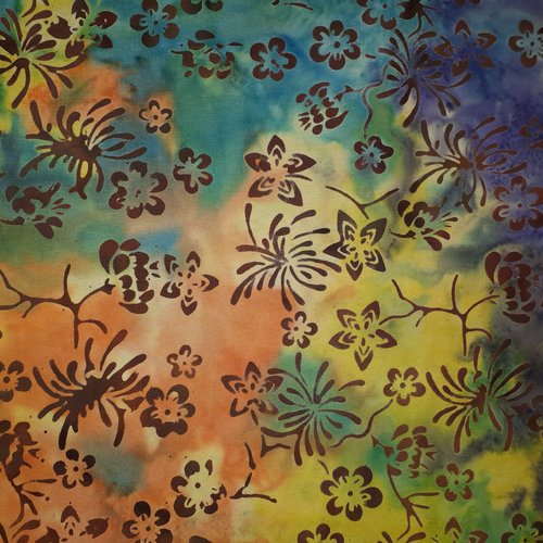 Tissu patchwork batik  - coupon 45 x 55 cm