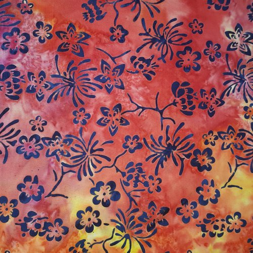 Tissu patchwork batik  - coupon 45 x 55 cm