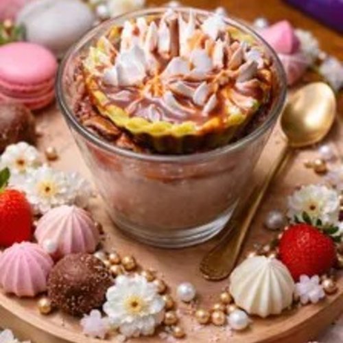 Bougie gourmande tarte chocolat noisette