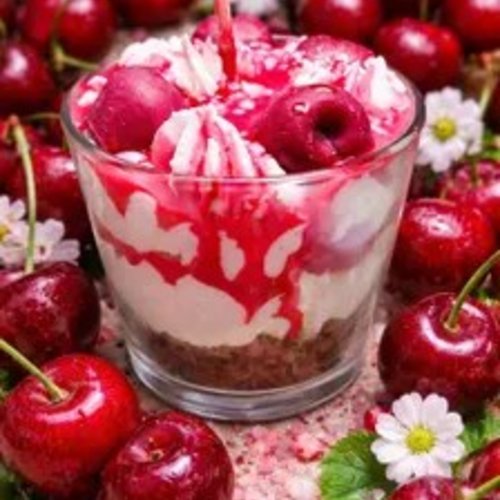 Bougie gourmande cerise noire