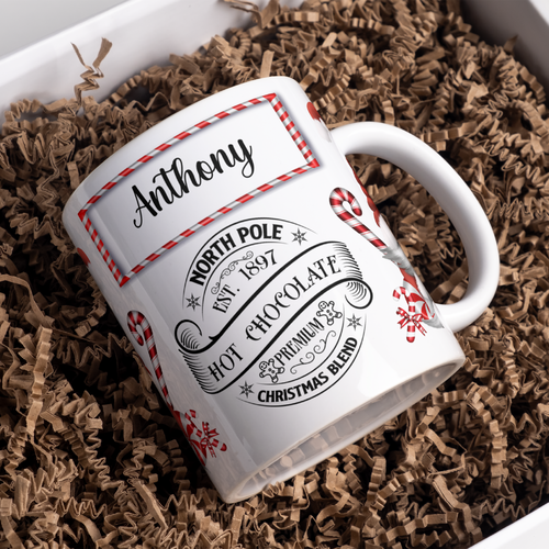 Mug noël gnome personnalisé