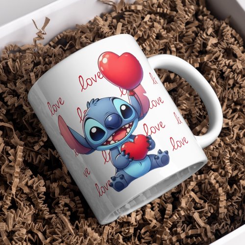 Mug stitch personnalisé love