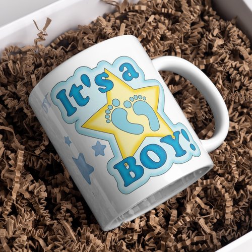 Mug naissance bébé garcon
