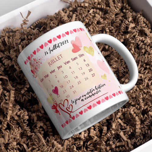 Mug saint valentin personnalisé
