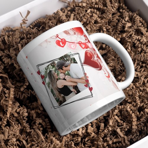 Mug saint valentin personnalisé avec photos