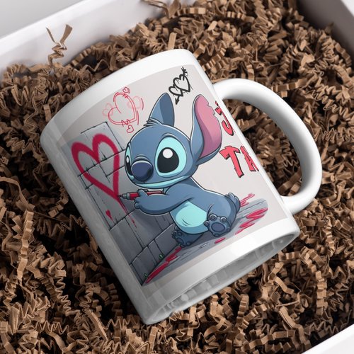 Mug stitch personnalisé love