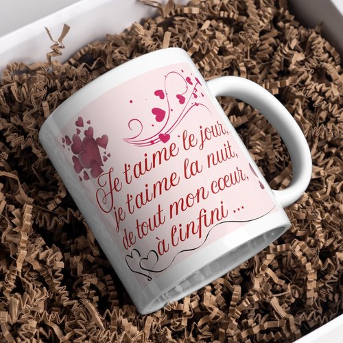 Mug saint valentin personnalisé