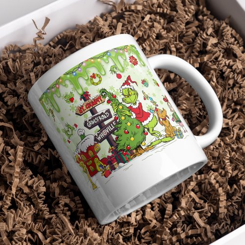 Mug noël grinch personnalisé