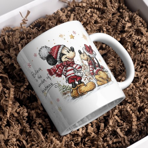 Mug noël mickey personnalisé
