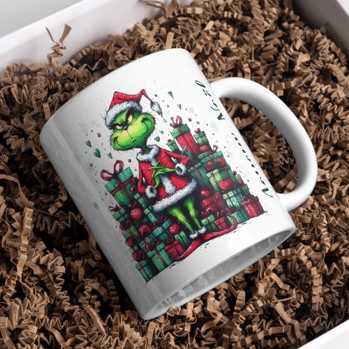 Mug noël grinch personnalisé
