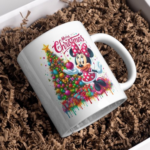 Mug noël minnie personnalisé