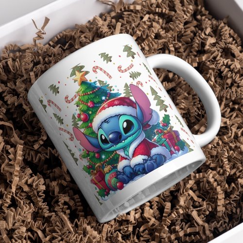Mug noël stitch personnalisé