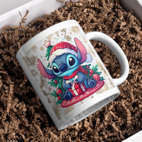 Mug noël stitch personnalisé
