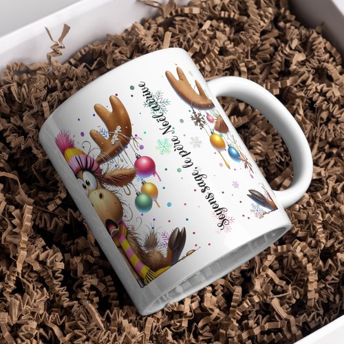 Mug noël renne humour