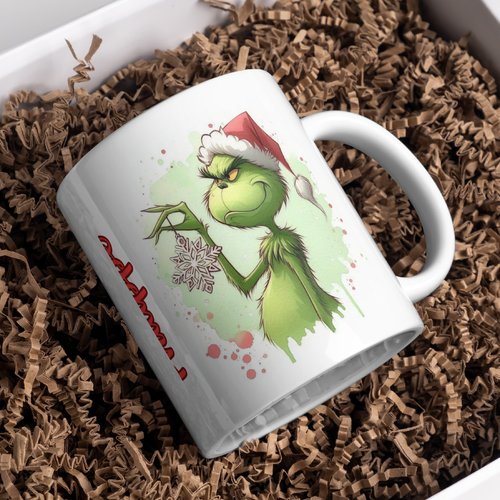 Mug noël grinch personnalisé