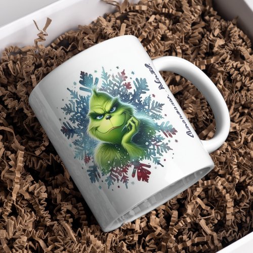 Mug noël grinch personnalisé