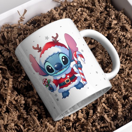 Mug noël stitch personnalisé