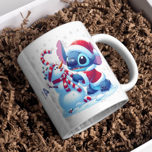 Mug noël stitch personnalisé