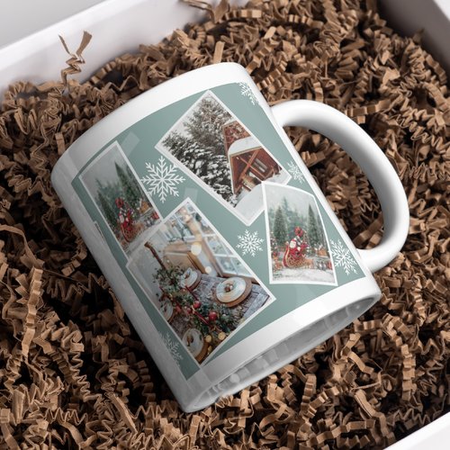 Mug photos de vacances de noël