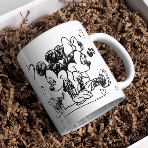 Mug minnie mickey personnalisé
