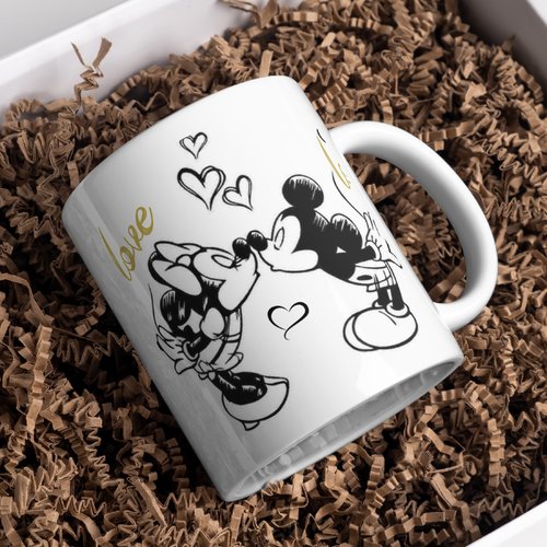 Mug minnie mickey personnalisé