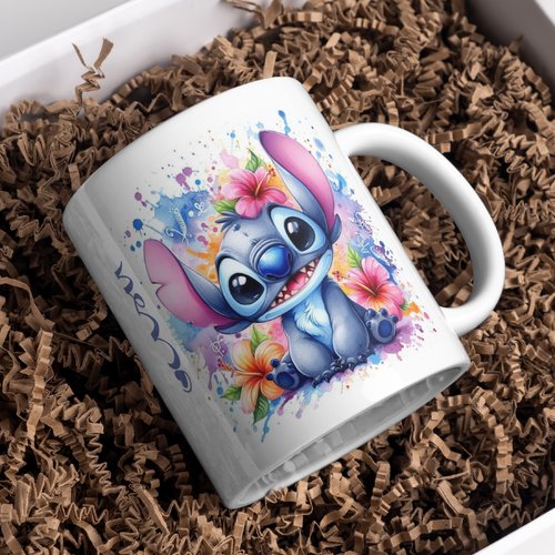 Mug stitch anniversaire personnalisé