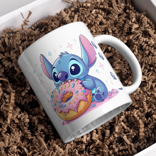Mug stitch donuts personnalisé