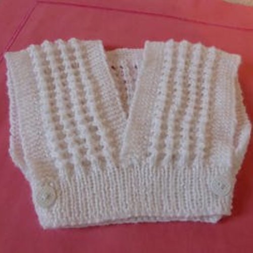 Pull Bebe Cache Coeur Blanc Tricot Un Grand Marche