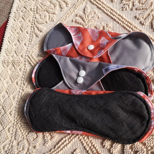 Lot de 3 serviettes hygiéniques lavables - shl - jour