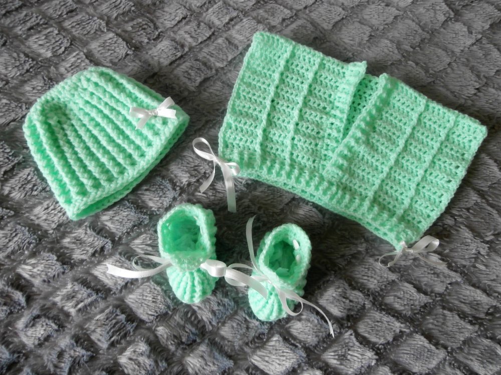 Kit à tricoter des chaussons bébé - Tricot d'intérieur