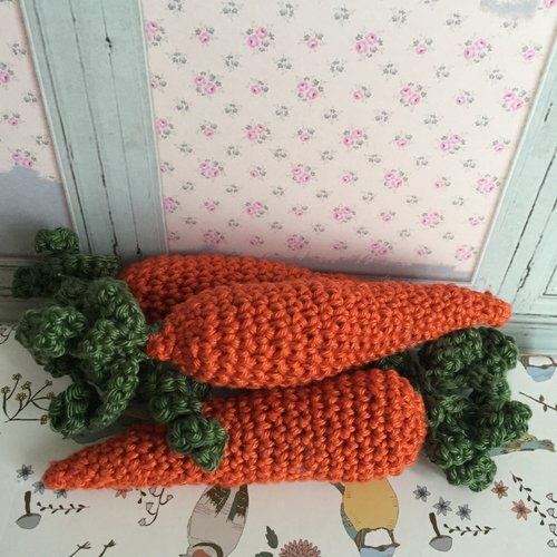 Carotte en crochet légume en crochet