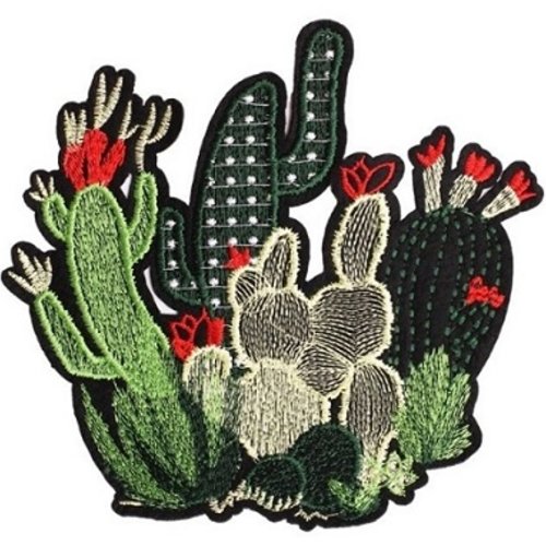 Patch "cactus sauvages en fleurs"
