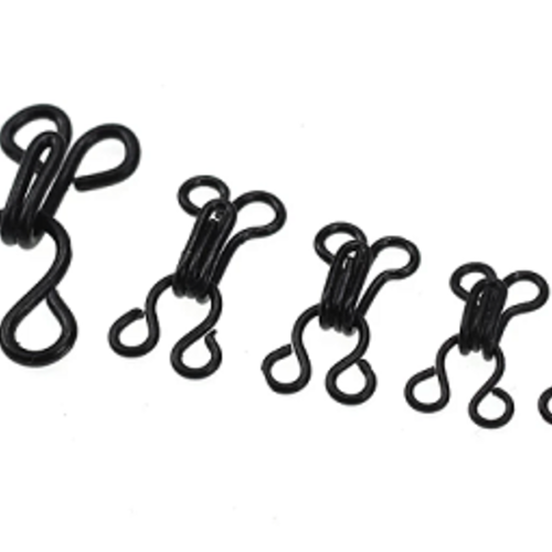 Crochets à coudre noir x 10