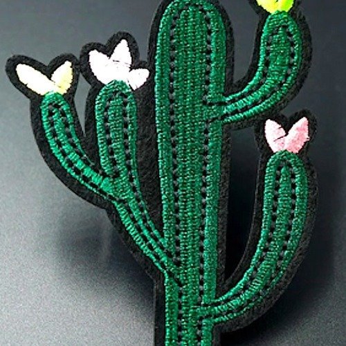 Patch "cactus fleuri"