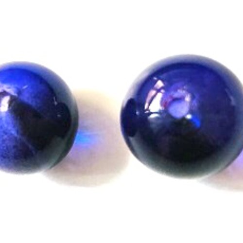 Perle ronde violet - 1,3cm