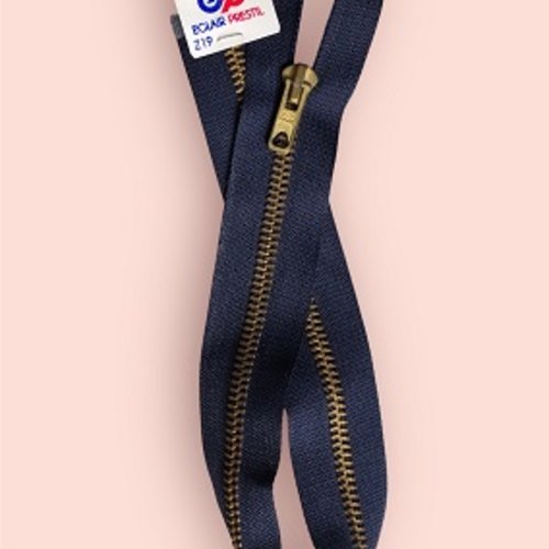 Fermeture éclair blouson marine - 40cm