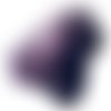 Ruban organza aubergine - 25mm  x2m