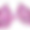 Boucles d'oreilles style amérindien ,tissées en délicas miyuki lilas, framboise ,rose et blanc