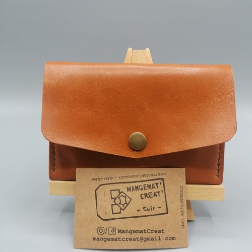 Porte carte / porte monnaie en cuir