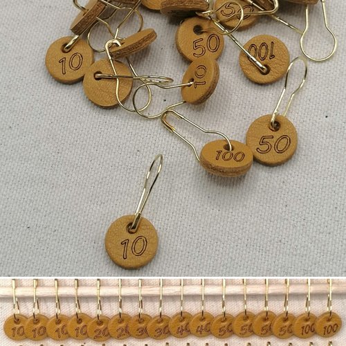 Anneaux marqueurs tricots (lot de 16)