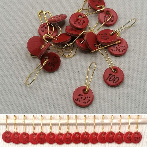 Anneaux marqueurs tricots (lot de 16)
